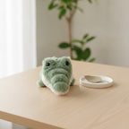 Tiny Gator Plush Keychain - Dark Green