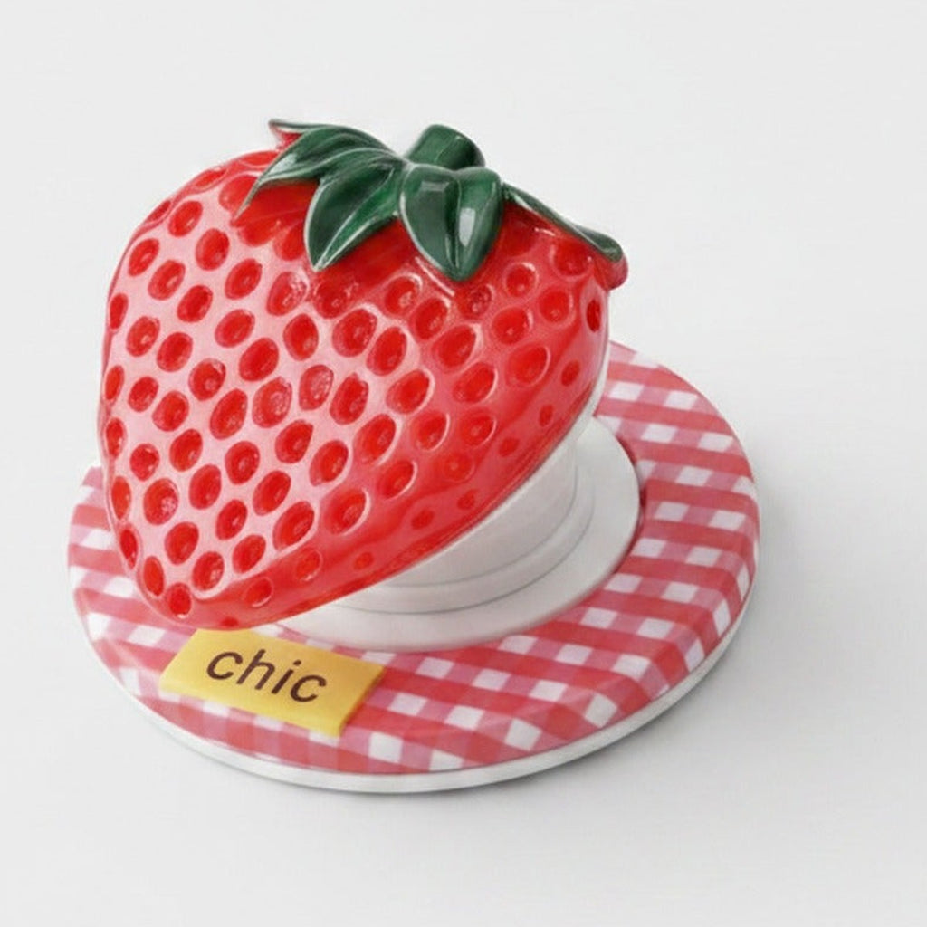 Strawberry Phone Grip - Red