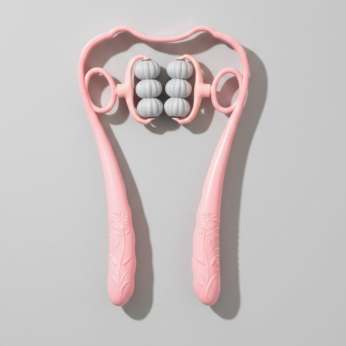 Pink Pearl Beaded Face Roller Tool – Korean beauty tool (view 1)