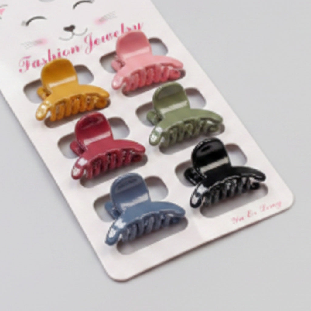 Mini Claw Hair Clips Set - 6-Piece Classic Set – hair accessories (view 1)