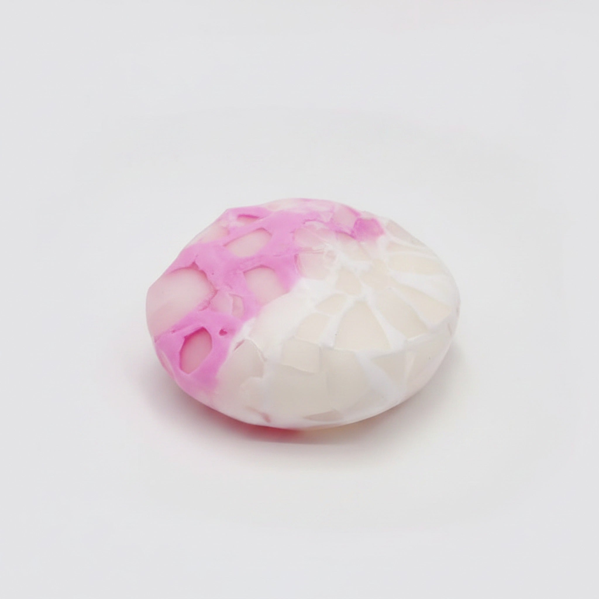 Squishy Stress Ball - Pink & White