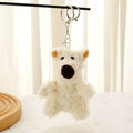 Westie Dog Plush Toy Keychain Cute Couple Gift - White