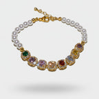 Pearl & Gemstone Beaded Charm Bracelet – jewelry (view 1)