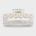 Floral Hair Claw Clip Acetate - White – hair accessories (view 1)