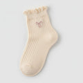 Yellow Bow Ruffle Crew Socks – apparel accessories (view 1)