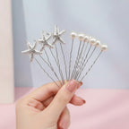 Starfish Pearl Hair Clip Set - Starfish & Pearl