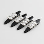 Rhinestone Clip Hair Pin Set - Trapezoid Rhinestone – hair accessories (view 1)