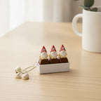 Gnome Crew Keychain - Deep Brown