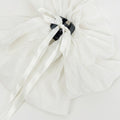 Textured Bow Hair Claw Clip - White – hair accessories (view 1)