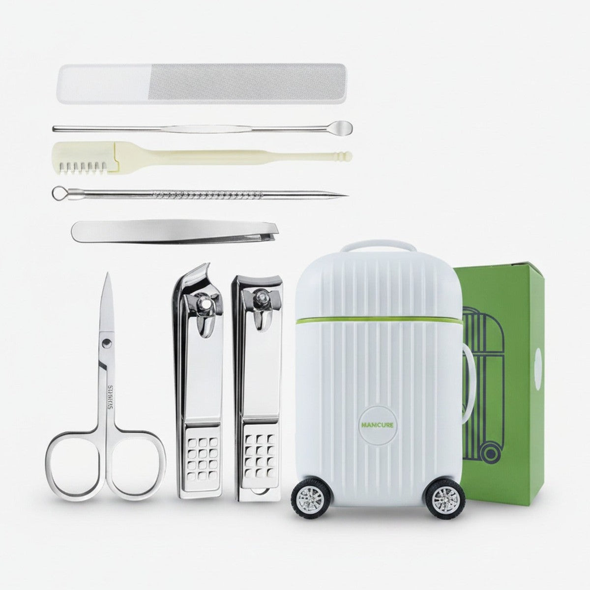 Portable Manicure Kit With Nail Clippers And Tools – Korean nail care (view 1)