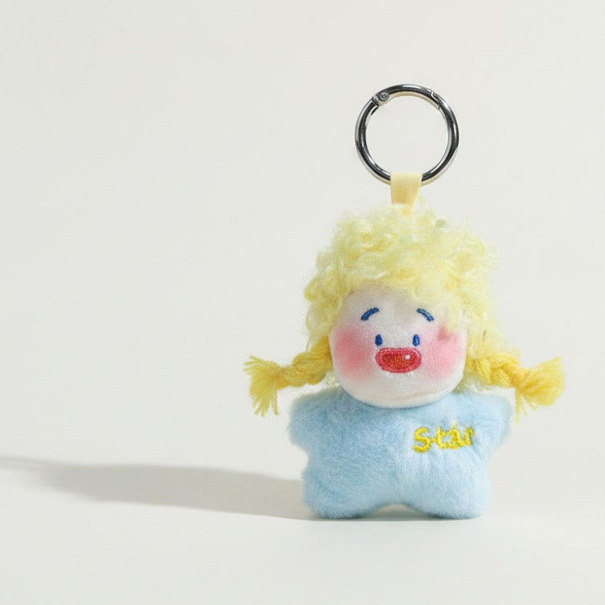 Cute Star Plush Doll Keychain – novelty & toys (view 1)