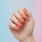 Press-On Nail Set - Bright Orange