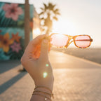 Tortoiseshell Oval Sunglasses Tortoiseshell & Rose Tint