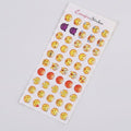 Emoji Sticker Sheets Colorful Smile Faces – stationery (view 1)