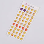 Emoji Sticker Sheets Colorful Smile Faces – stationery (view 1)