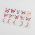 Scarlet Cherry Butterfly Decorative Sticker Sheet – stationery (view 1)
