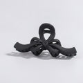 Translucent Bow Hair Claw Clip - TCB-1205-XP Black – hair accessories (view 1)