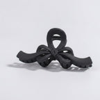 Translucent Bow Hair Claw Clip - TCB-1205-XP Black – hair accessories (view 1)