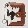 Compact Cow Print Bifold Wallet – bags & wallets (view 1)