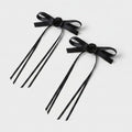 Black Velvet Bow Hair Clips Set – hair accessories (view 1)