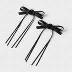 Black Velvet Bow Hair Clips Set – hair accessories (view 1)