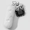 Fuzzy Tail Bag Charm - White