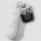 Fuzzy Tail Bag Charm - White