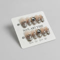 Glam Ombre Press-On Nails Set - Silver Ombre