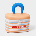 Layered Cosmetic Case With Handle - Orange – bags & wallets (view 1)