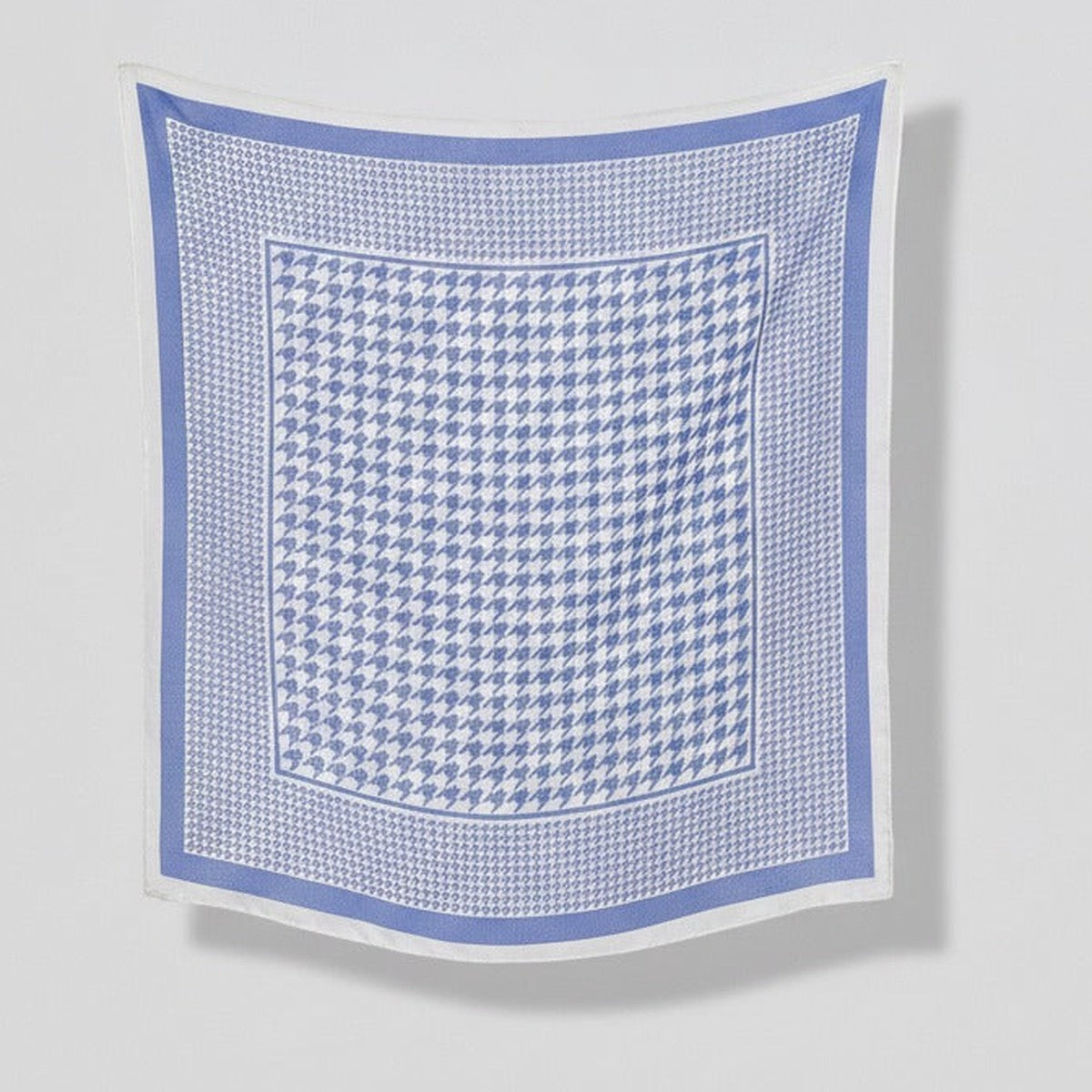 Classic Houndstooth Scarf Wrap - Periwinkle