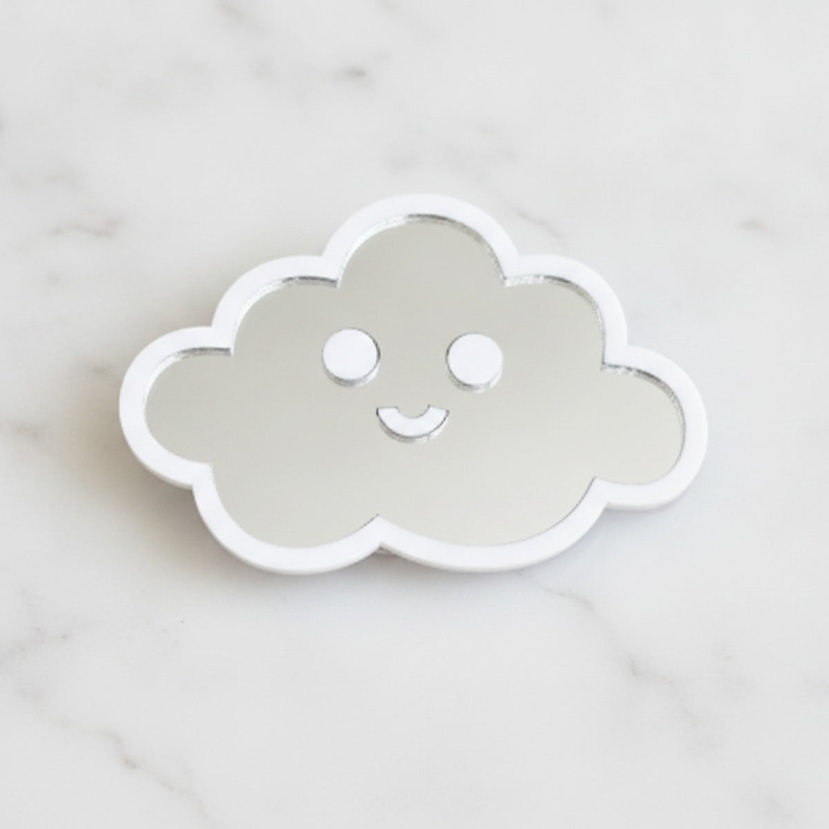 Happy Cloud Phone Grip - White