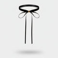 Black Ribbon Bow Choker Necklace – jewelry (view 1)