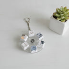 Spin Wheel Animal Face Keychain - Kitty Squad