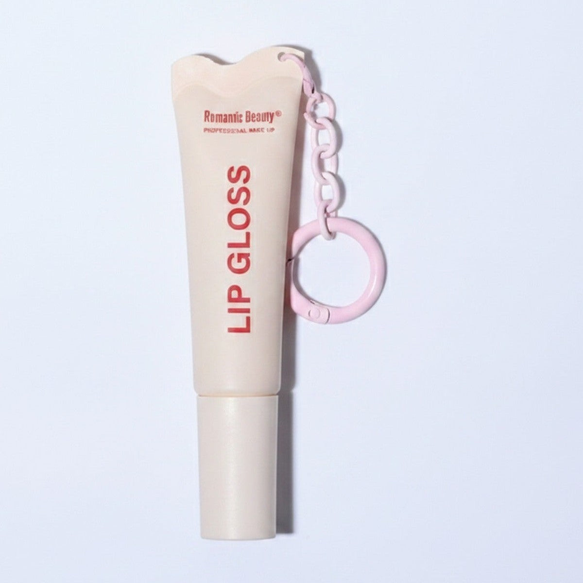 Pink Chain Lip Gloss Keychain Duo – Korean beauty tool (view 1)