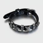 Black Leather Star Stud Bracelet – jewelry (view 1)
