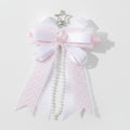 Layered Bow Bag Charm - Pink