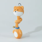 Cartoon Mix Animal Doll Keychain - Brown&White Shiba Inu
