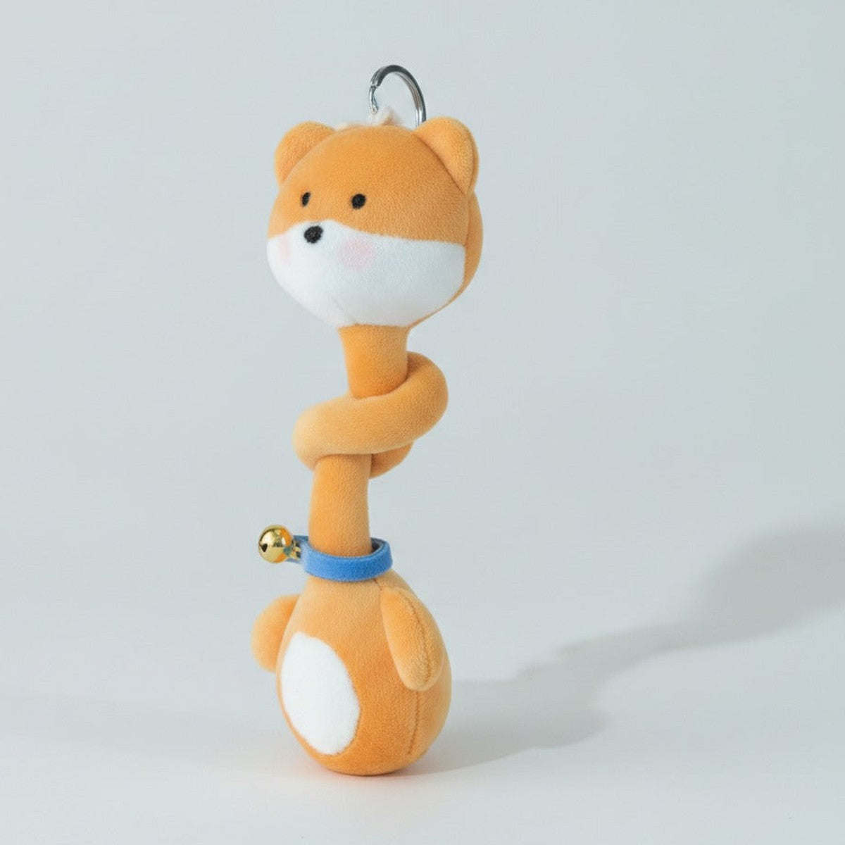 Cartoon Mix Animal Doll Keychain - Brown&White Shiba Inu