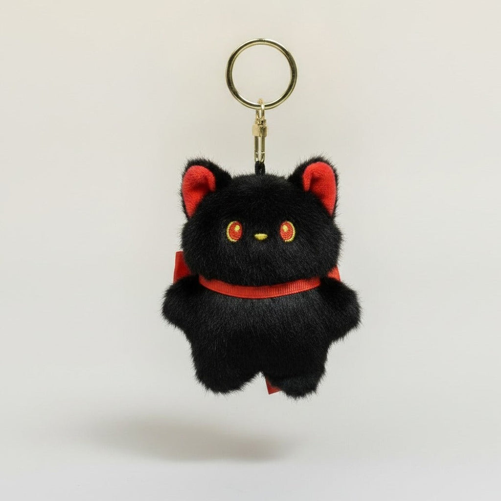 Cute Fluffy Cat Keychain Charm – novelty & toys (view 1)
