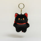 Cute Fluffy Cat Keychain Charm – novelty & toys (view 1)