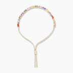 Multicolor Crystal Bead Adjustable Slider Bracelet – jewelry (view 1)