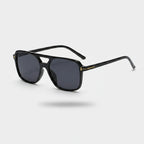 Black Square Aviator Sunglasses With Gold Accent – eyewear (view 1)