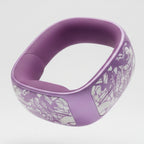 3D Flower AirPods Case with Beaded Charm - Purple Rose (for AirPods 3)