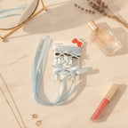 Star Bow Hair Clip Set Blue