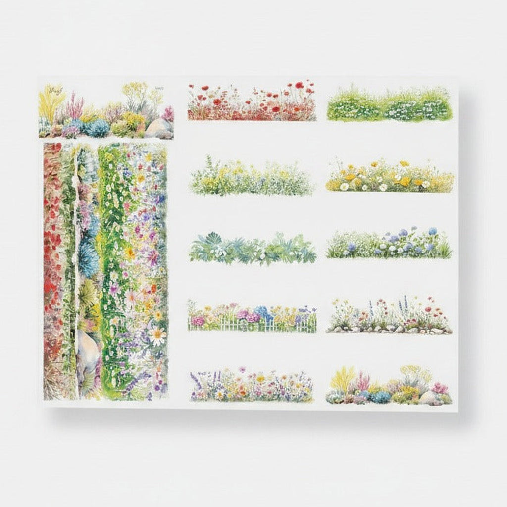 Landscape Washi Tape Set - Flower Field