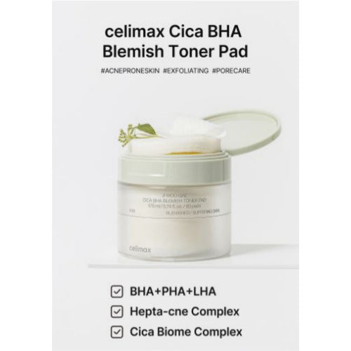 Ji Woo Gae Cica BHA Blemish Toner Pad (60pads)