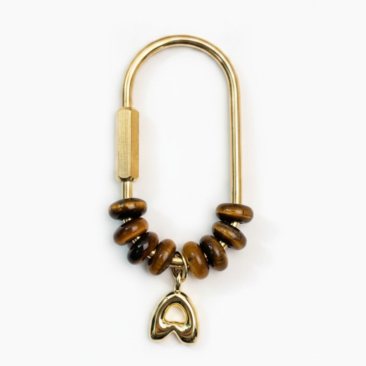 Beaded Initial Bag Charm - Type 3