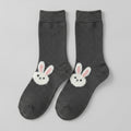 Dark Gray Bunny Crew Socks – apparel accessories (view 1)