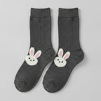 Dark Gray Bunny Crew Socks – apparel accessories (view 1)