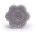 Flower-shaped facial cleansing brush - Lightgray